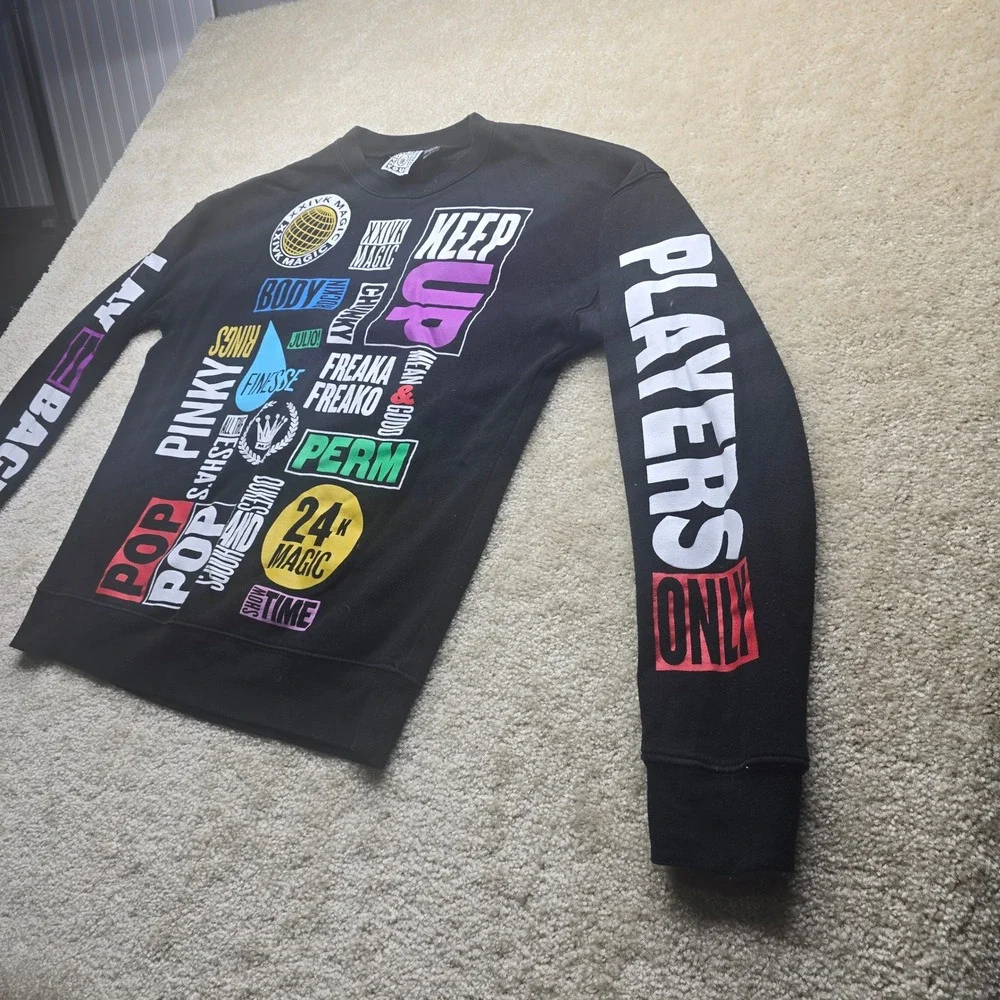 XXIVK‎ Magic World Tour Graphic Sweatshirt Black Men's Size L - Picture 5 of 11